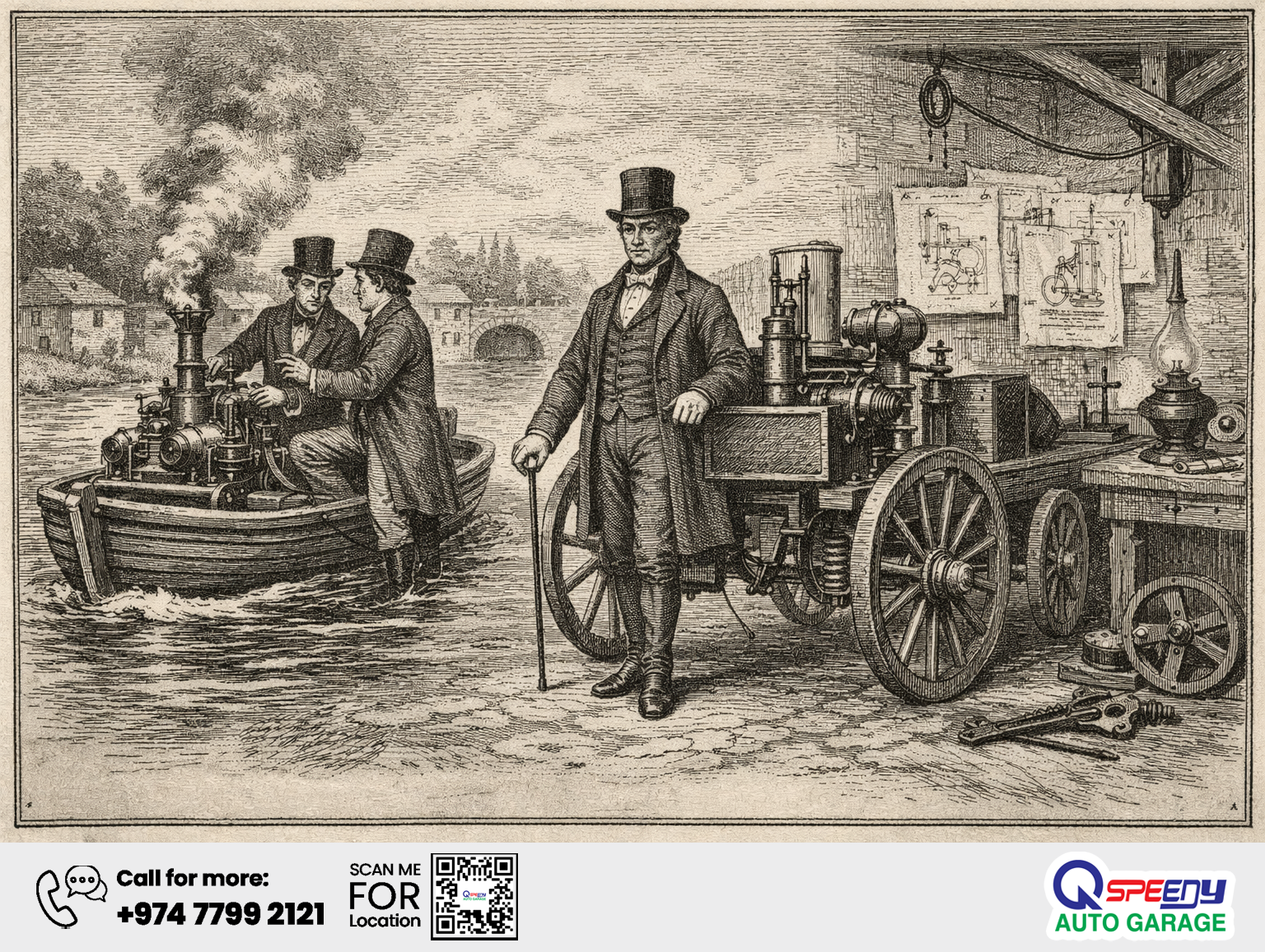 1807–1815 – Early Internal-Combustion Engine Concepts Take Shape